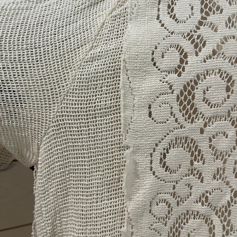 031 FP We The Free Feeling Sporty Lace Tee Ivory As Mock NWOT Size Medium - Picture 10 of 16